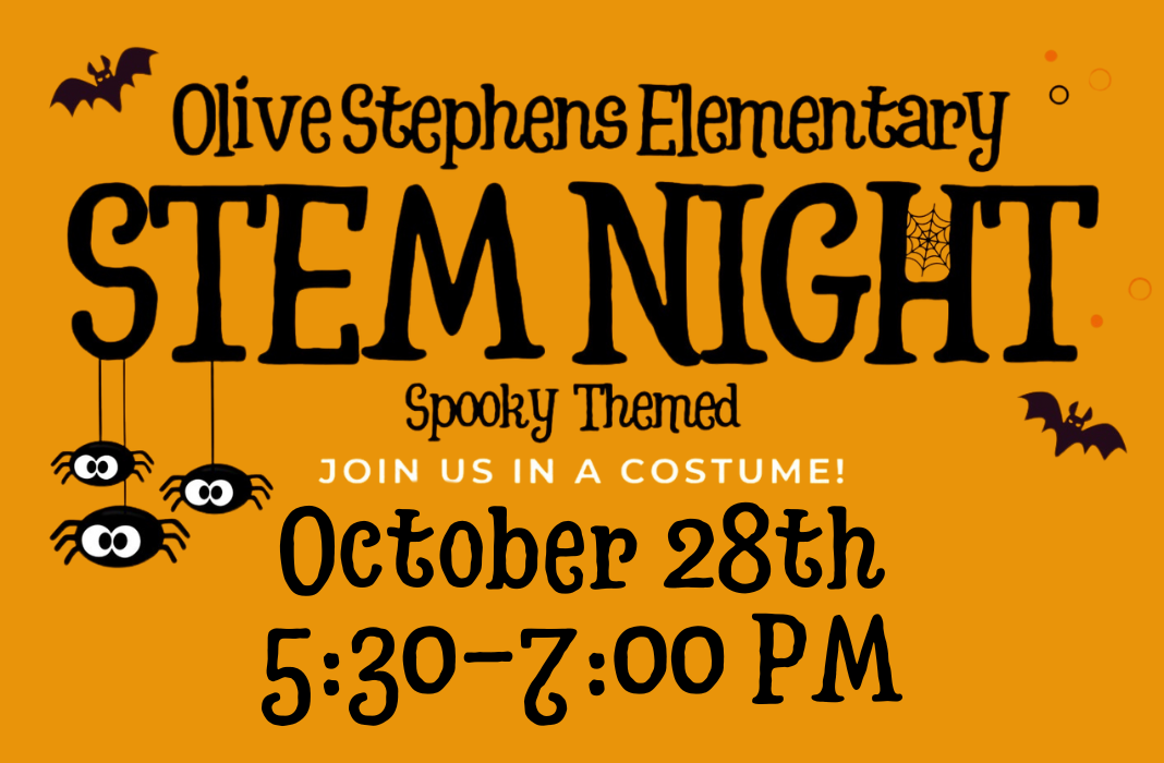 STEM Night October 28 5:30-7:00 PM